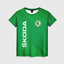 Женская футболка Skoda abstraction sport