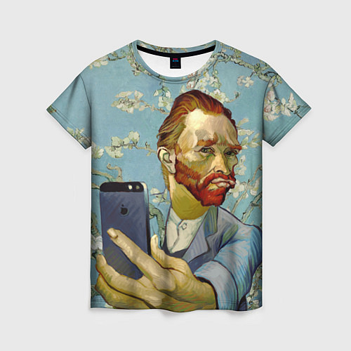 Женская футболка Ван Гог Селфи - Арт Портрет / 3D-принт – фото 1