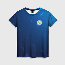 Женская футболка Сборная Уругвая синяя абстракция