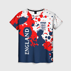 Женская футболка Сборная Англии Краска
