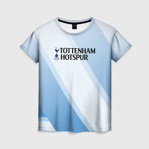 Женская футболка Tottenham hotspur Голубые полосы / 3D-принт – фото 1