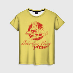 Женская футболка Stranger Things 4 - Surfer boy pizza