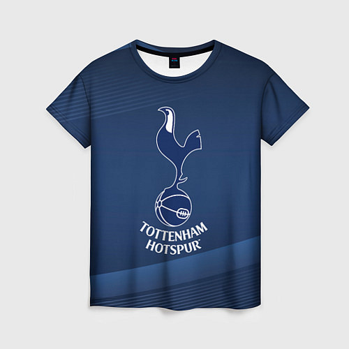 Женская футболка Tottenham hotspur Синяя абстракция / 3D-принт – фото 1