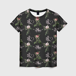 Женская футболка Дизайн из роз