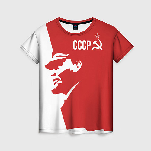 Женская футболка СССР Владимир Ильич Ленин / 3D-принт – фото 1