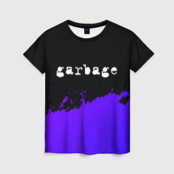 Футболка женская Garbage purple grunge, цвет: 3D-принт