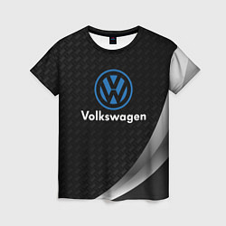 Футболка женская Volkswagen абстракция, цвет: 3D-принт