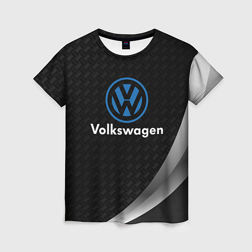 Женская футболка Volkswagen абстракция / 3D-принт – фото 1