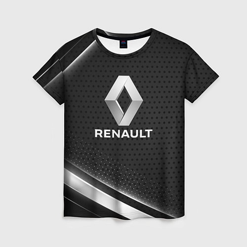 Женская футболка Renault абстракция / 3D-принт – фото 1
