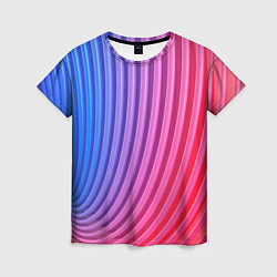 Женская футболка Оптическая иллюзия с линиями