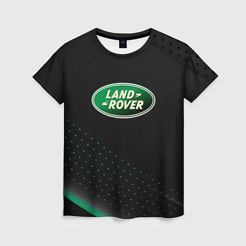 Женская футболка Land rover Зелёная абстракция / 3D-принт – фото 1