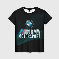 Футболка женская BMW Motosport theam, цвет: 3D-принт