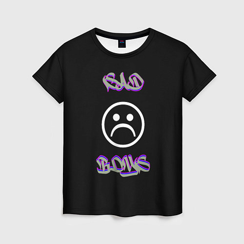 Женская футболка Sad boys лого / 3D-принт – фото 1