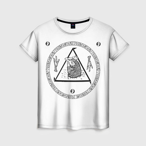 Женская футболка Храм Головы / 3D-принт – фото 1