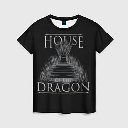 Женская футболка Дом Дракона Железный Трон
