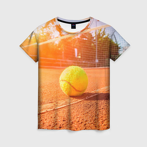 Женская футболка Теннис - рассвет / 3D-принт – фото 1