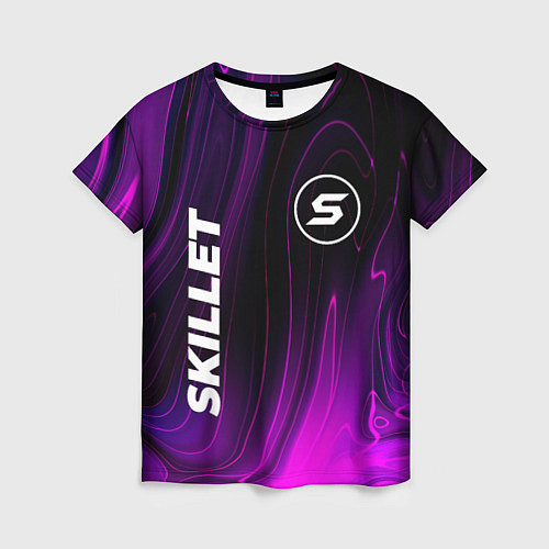 Женская футболка Skillet violet plasma / 3D-принт – фото 1