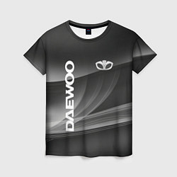 Женская футболка Daewoo - абстракция