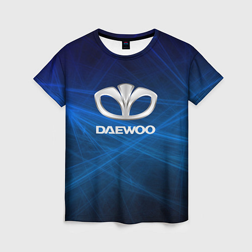 Женская футболка Daewoo - лучи / 3D-принт – фото 1