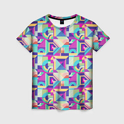 Женская футболка Геометрия абстрактный паттерн