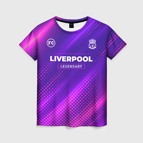 Женская футболка Liverpool legendary sport grunge / 3D-принт – фото 1