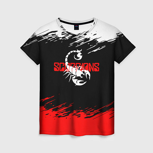 Женская футболка Scorpions - краска / 3D-принт – фото 1