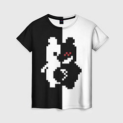 Женская футболка Monokuma pixel