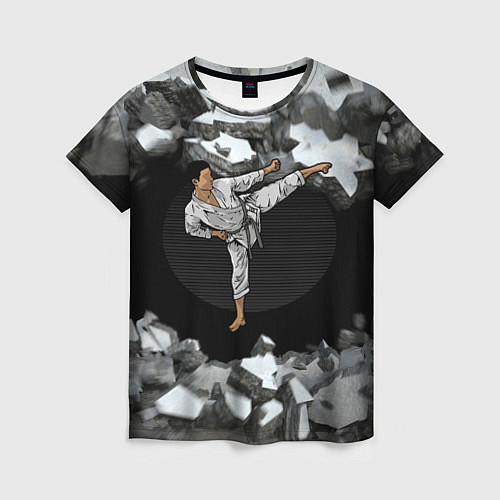 Женская футболка Боевые искусства - каратист / 3D-принт – фото 1