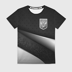Футболка женская Russia - black & white, цвет: 3D-принт