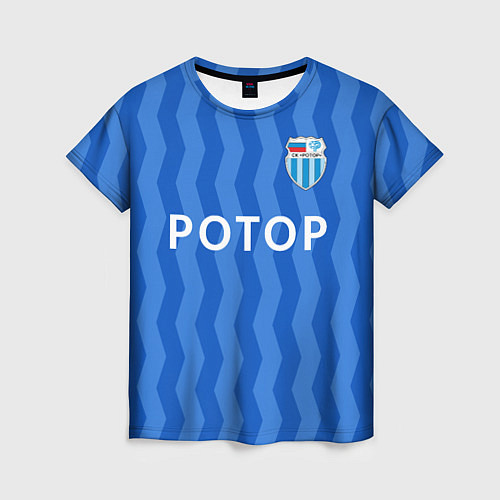Женская футболка ФК Ротор - Футбол в Волгограде / 3D-принт – фото 1