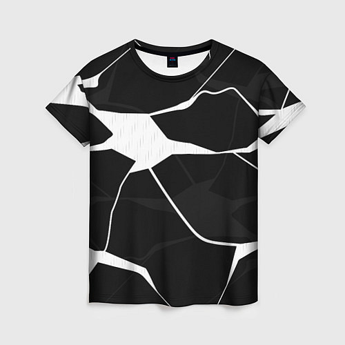 Женская футболка Черно-белая классика / 3D-принт – фото 1