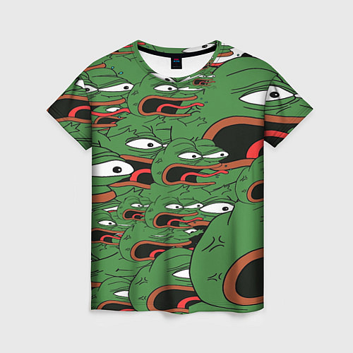 Женская футболка Пепе лягушка / 3D-принт – фото 1