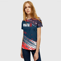 Футболка женская Mafia краска, цвет: 3D-принт — фото 2