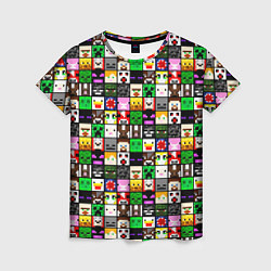 Женская футболка Minecraft characters
