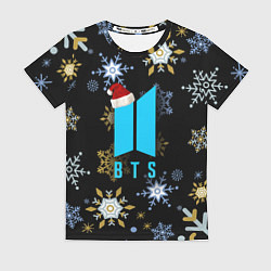 Футболка женская BTS new year, цвет: 3D-принт