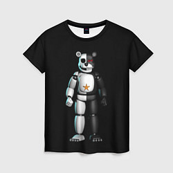 Футболка женская Monokuma and FNAF, цвет: 3D-принт