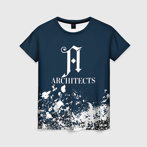 Женская футболка Architects - краска / 3D-принт – фото 1