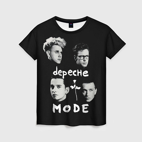 Женская футболка Depeche Mode portrait / 3D-принт – фото 1