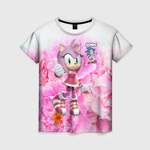 Женская футболка Sonic - Amy Rose - Video game / 3D-принт – фото 1