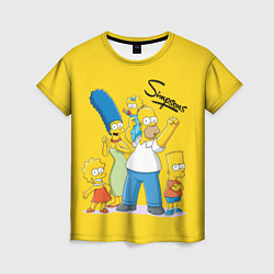 Футболка женская Simpson family, цвет: 3D-принт