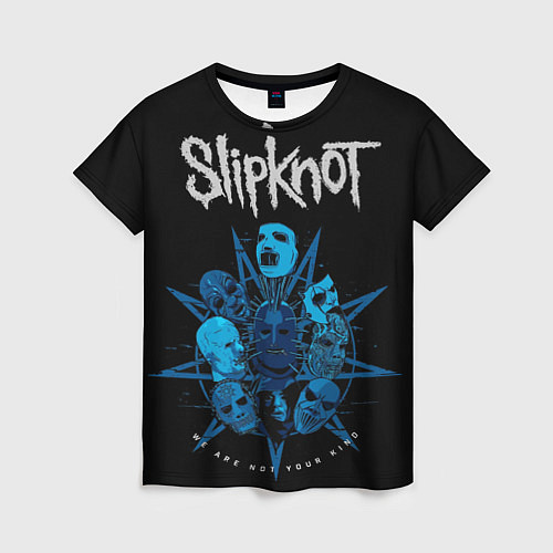 Женская футболка Slipknot - pentagram / 3D-принт – фото 1