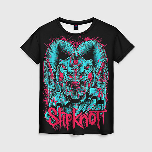 Женская футболка Slipknot demon / 3D-принт – фото 1