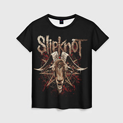 Женская футболка Slipknot - third eye goat
