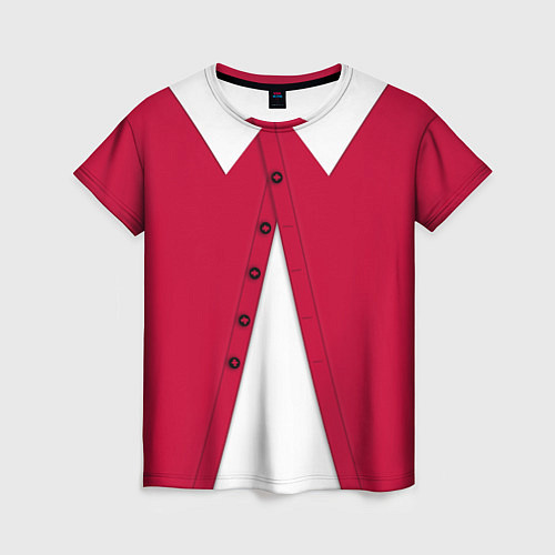 Женская футболка Новогодний костюм Буратино Красная курточка / 3D-принт – фото 1
