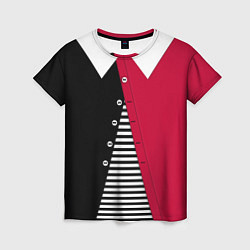 Женская футболка Праздничный новогодний карнавальный костюм Буратин