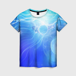 Женская футболка Голубой пульсар