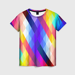 Женская футболка Разноцветный геометрический узор