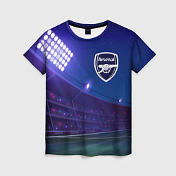 Женская футболка Arsenal ночное поле