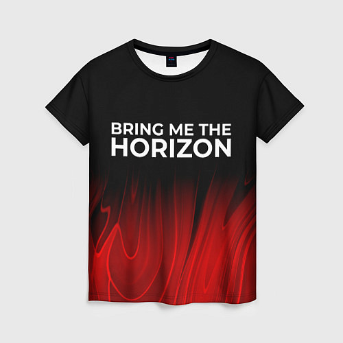 Женская футболка Bring Me the Horizon red plasma / 3D-принт – фото 1