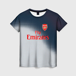 Футболка женская Arsenal logo абстракция, цвет: 3D-принт